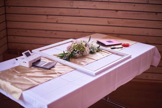 Tischdeko für eine Hochzeit