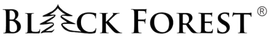 Schwarzwald-Logo mit schwarzem Text und einem stilisierten weißen Baum auf hellem Hintergrund