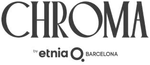 CHROMA-Logo mit Etnia Barcelona-Branding in Schwarz und Grau