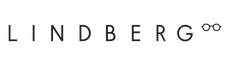 Lindberg-Logo in schwarzer Schrift mit kleinem Brillensymbol auf weißem Hintergrund