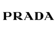 Schwarzes PRADA-Logo auf weißem Hintergrund