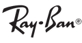 Ray-Ban-Logo in schwarzer Schrift auf weißem Hintergrund