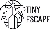 Ein schwarz-weißes Logo für Tiny Escape.
