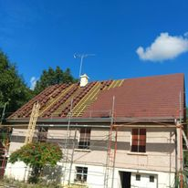 Pose de couverture en cours