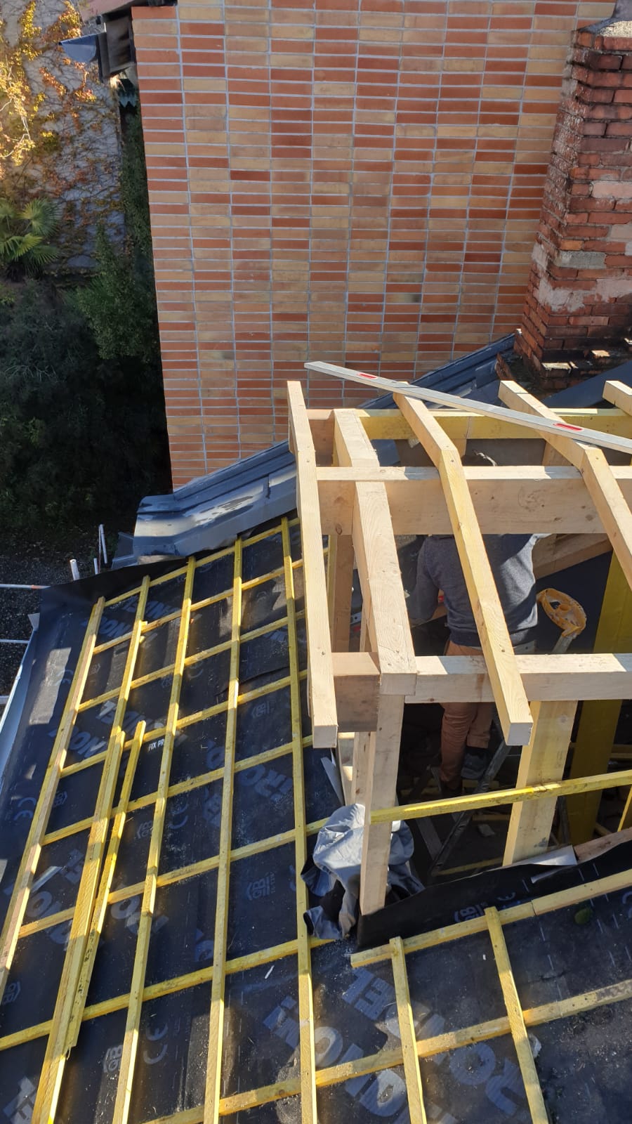 Construction d'une toiture