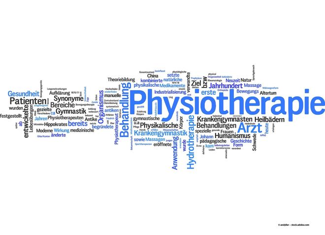 Schild Physiotherapie!