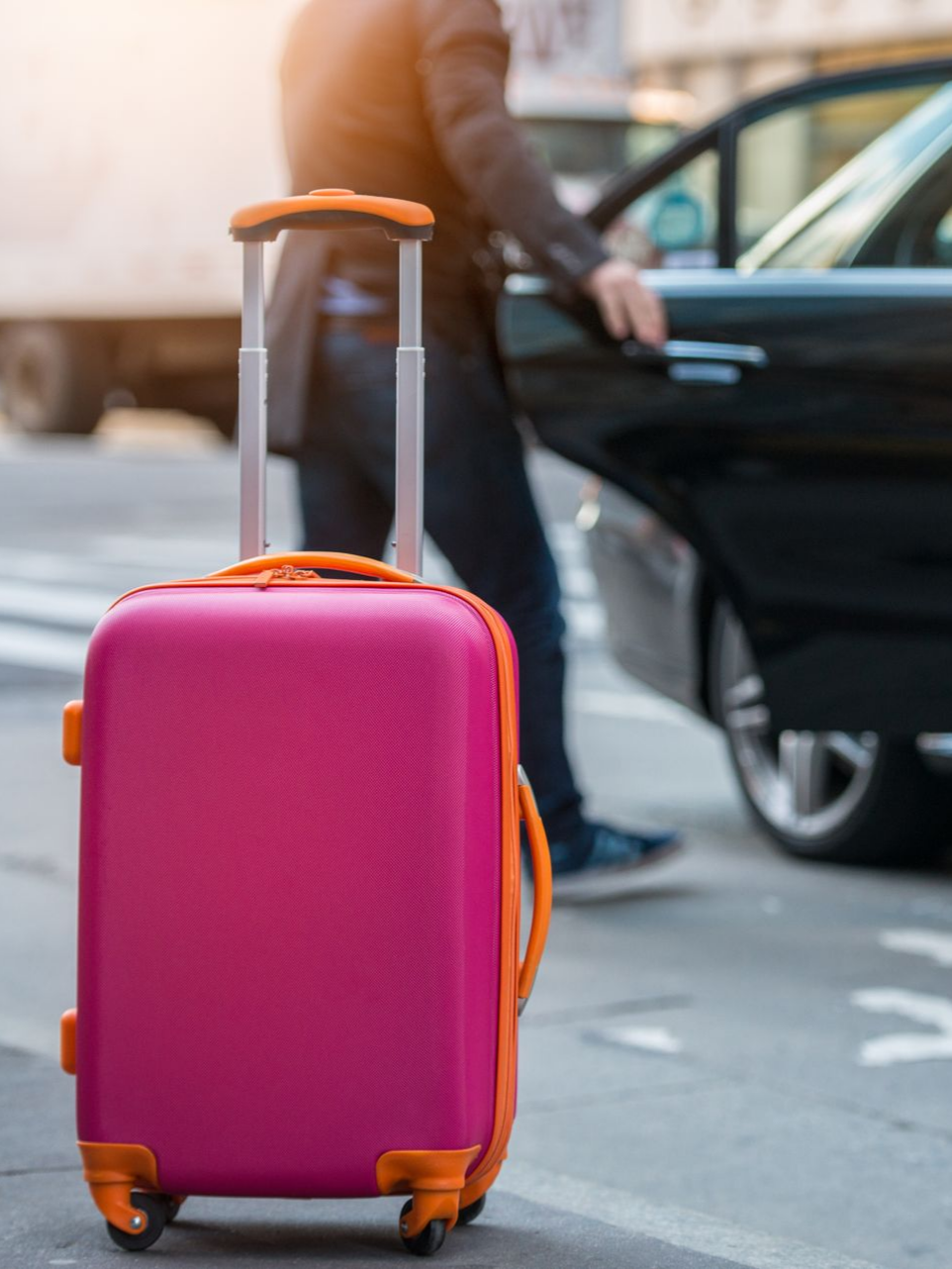 Valise et taxi
