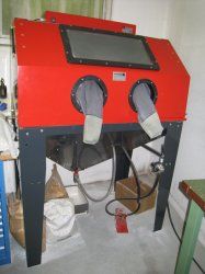 Sandstrahl Kabine - Formenbau Koch