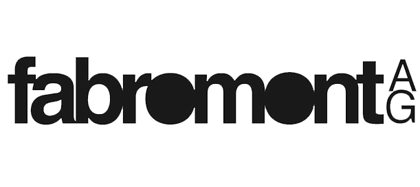 Ein schwarz-weißes Logo für eine Firma namens Fabrimonta