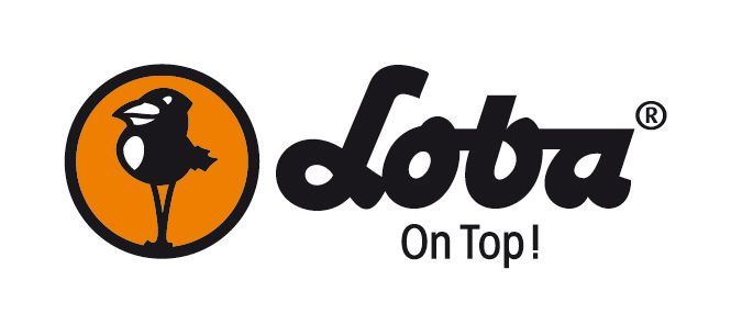 Ein Logo für Dobra oben mit einem Vogel im Kreis