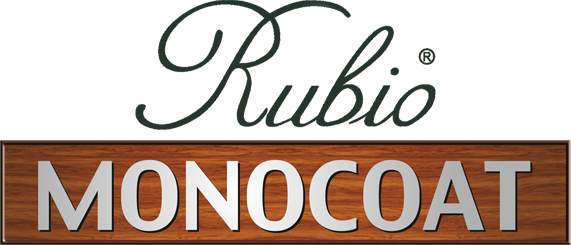 Ein Holzschild mit der Aufschrift „Rubio Monocoat“