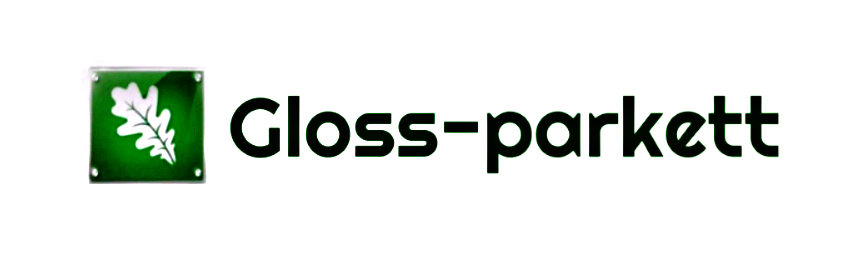 Ein Logo für Glanzparkett mit einem grünen Quadrat