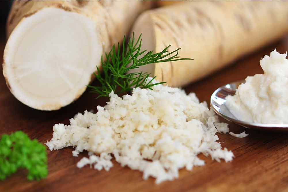 Meerrettich Spezialitäten frisch gerieben