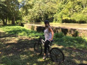 Lisa Mousley cycling in St Lucia, in Health & Wellness in the Caribbean Blog