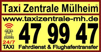 Taxi Zentrale Mülheim Logo + Kontakt
