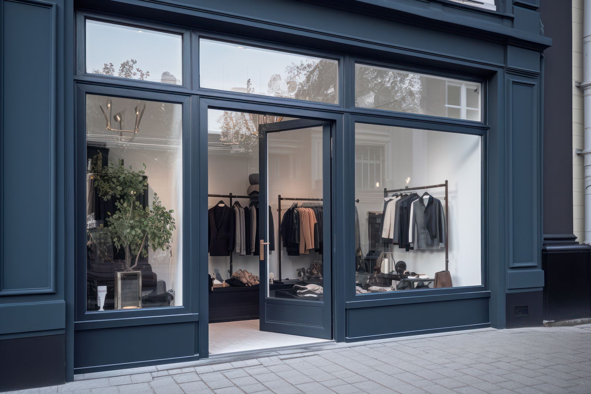 Vitrine d'un magasin de vêtements