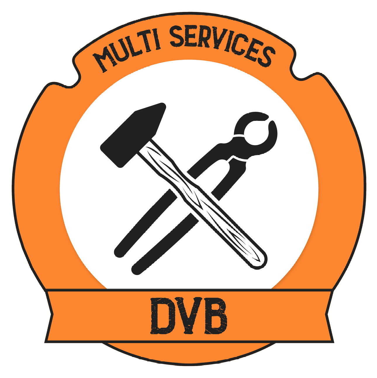 Un logo pour une entreprise appelée multi services dvb