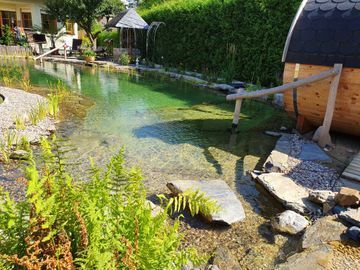 Schwimmbad in einem Garten