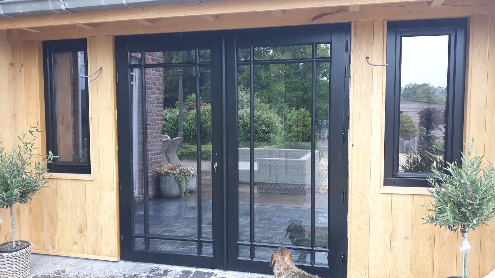 Ramen met houten frame