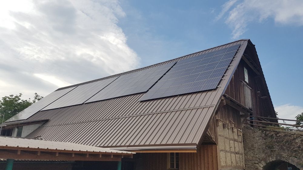 Schrägdach Trapezblech