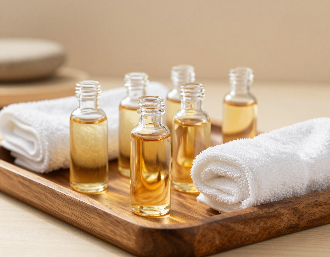 Aceites y elementos de masaje para una sesi&oacute;n de relajaci&oacute;n