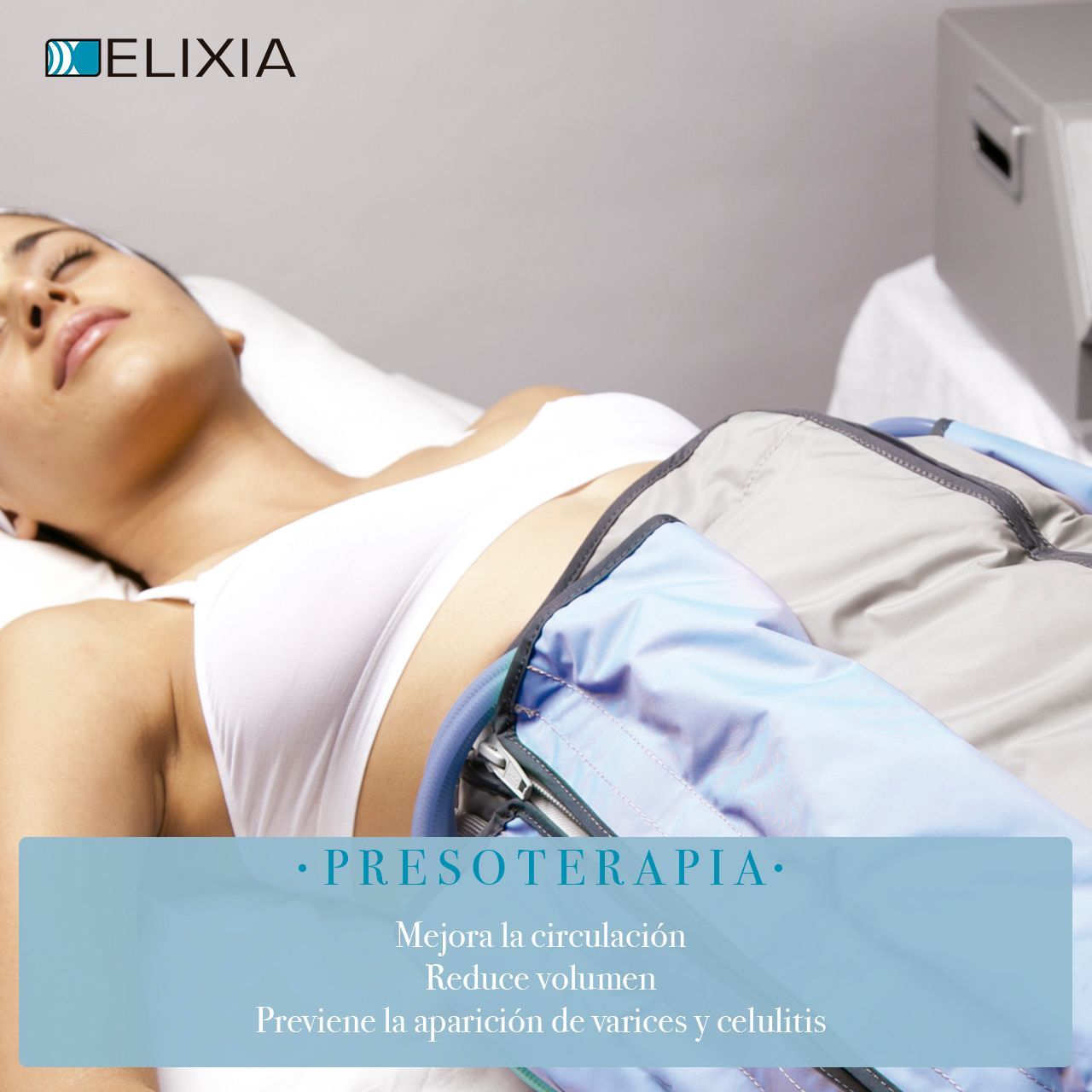 Una mujer está recibiendo un tratamiento de esferas en su pierna.