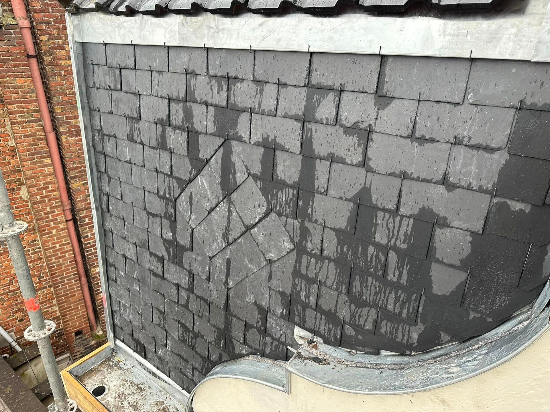 Toiture en construction.