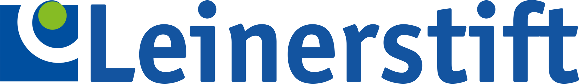 Ein blau-weißes Logo für Leinerstift