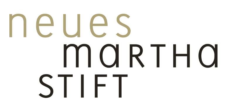 Ein Logo für das Neue Martha Stift mit weißem Hintergrund