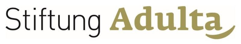 Auf weißem Hintergrund ist ein Logo der Stiftung Adulta zu sehen