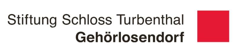 A logo for stiftung schloss turbenthal gehörlosendorf