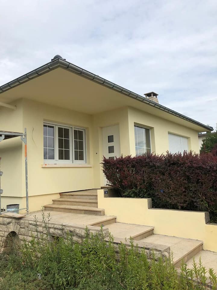 peinture façade jaune