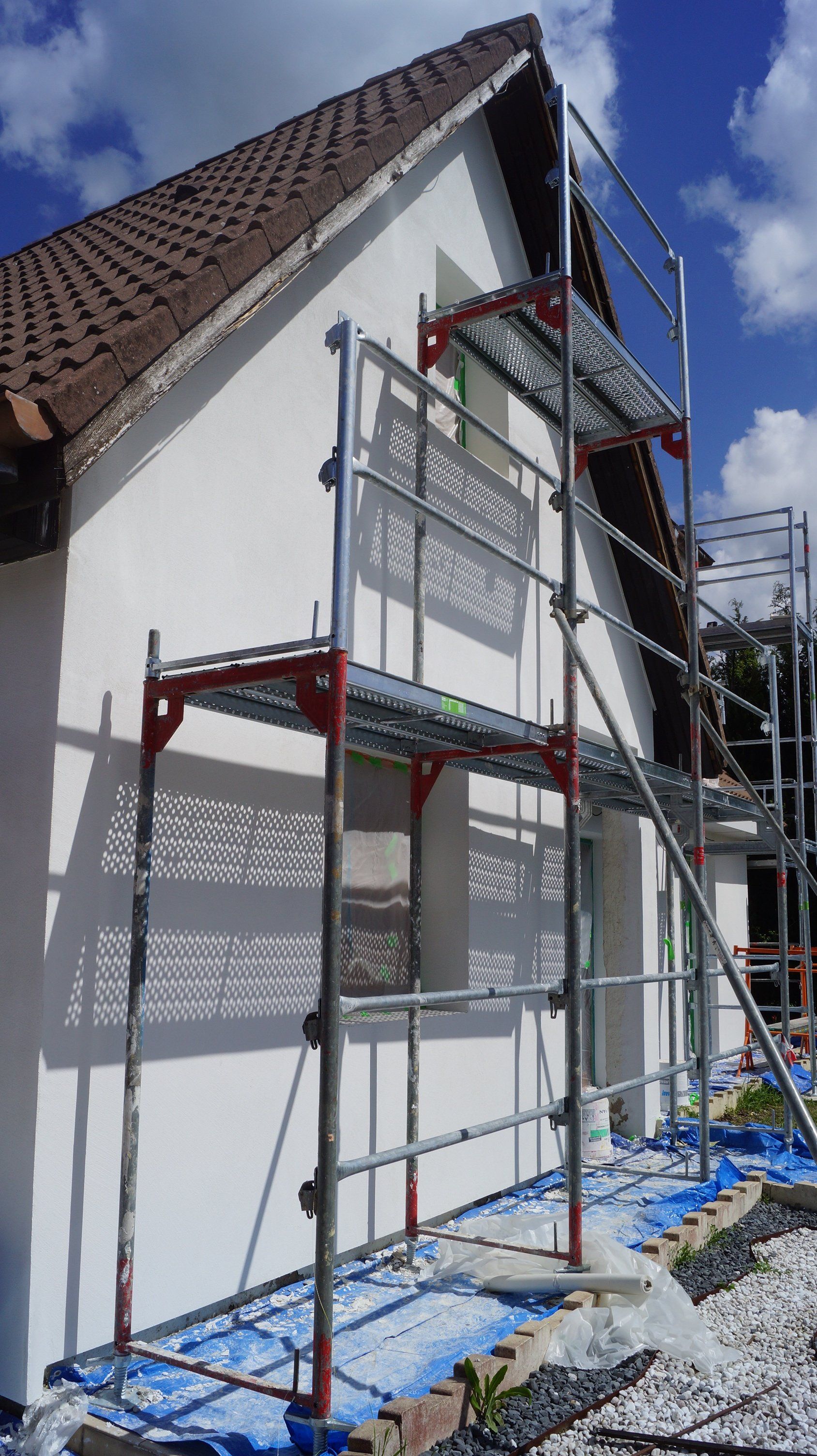 peinture façade blanche