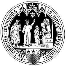 Eine schwarz-weiße Zeichnung eines Siegels mit drei Königen und einem Stern.