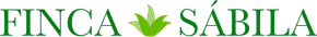 Logotipo verde: “FINCA SÁBILA” con un icono de planta de aloe vera estilizada.