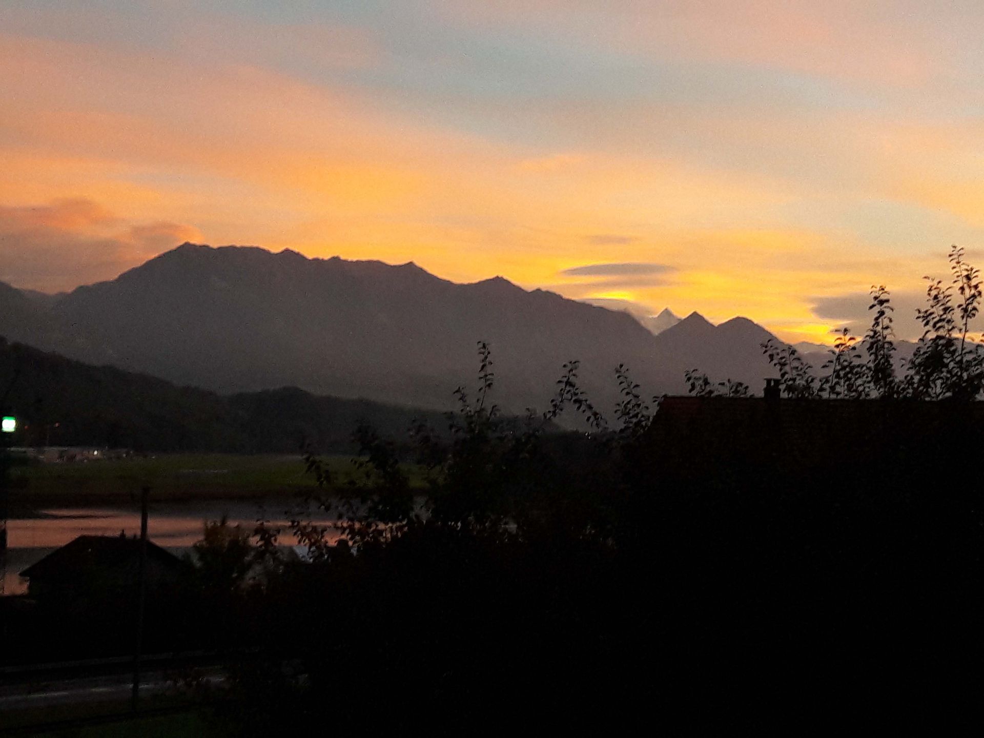 Sonnenuntergang - Diräkt vom Niederstad - Alpnachstad