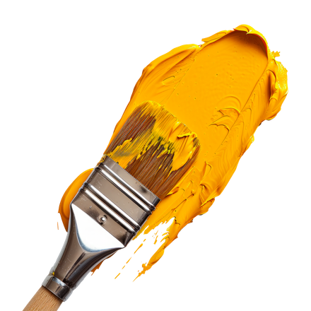 Un pinceau pour de la peinture
