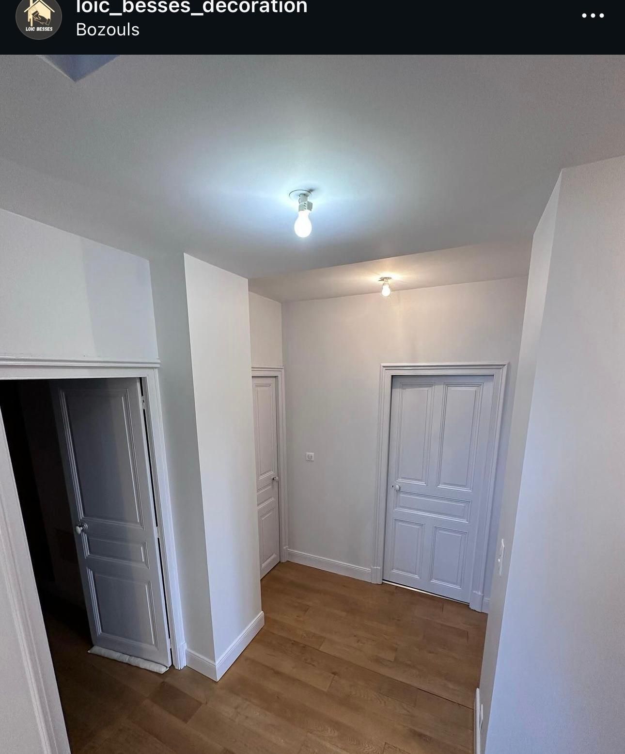 Après la pose de parquet
