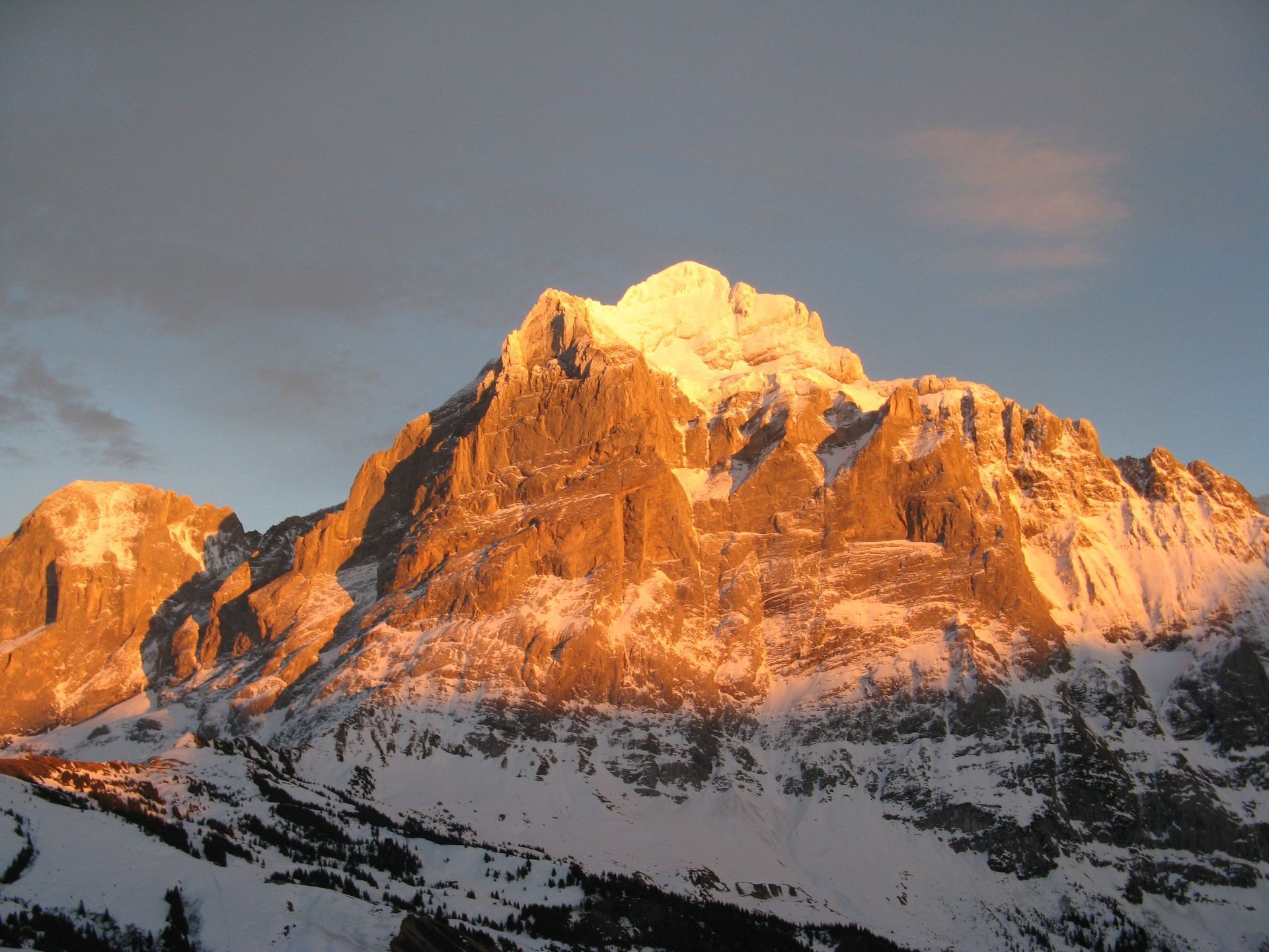 Abendstimmung Schreckfeld - Bergrestaurant Schreckfeld