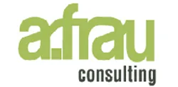 Logotipo de Aifrau Consulting en verde y negro sobre fondo blanco.