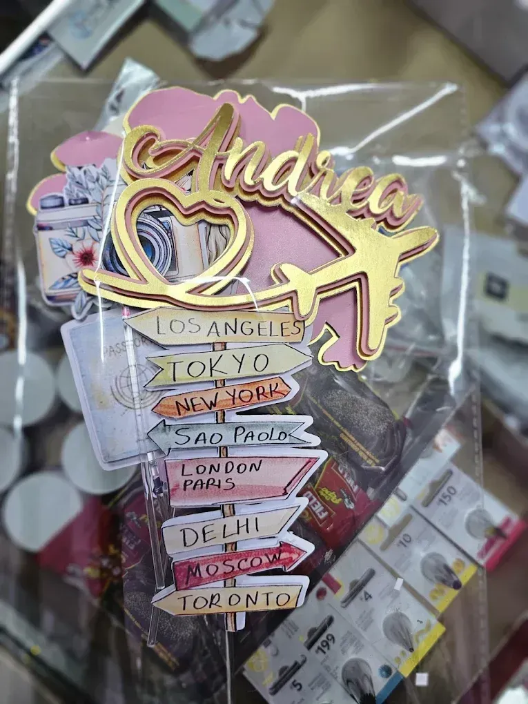 Adorno para tarta con el nombre