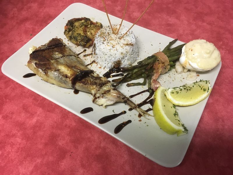 Queue de lotte grillée