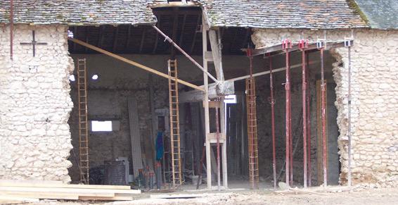 Créattion d'une baie en Pierre de taille