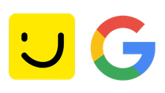 Logo de pagesjaunes et Google.
