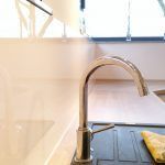 Glasrückwand, Wasserhahn Küche, Schreinerei Molitor