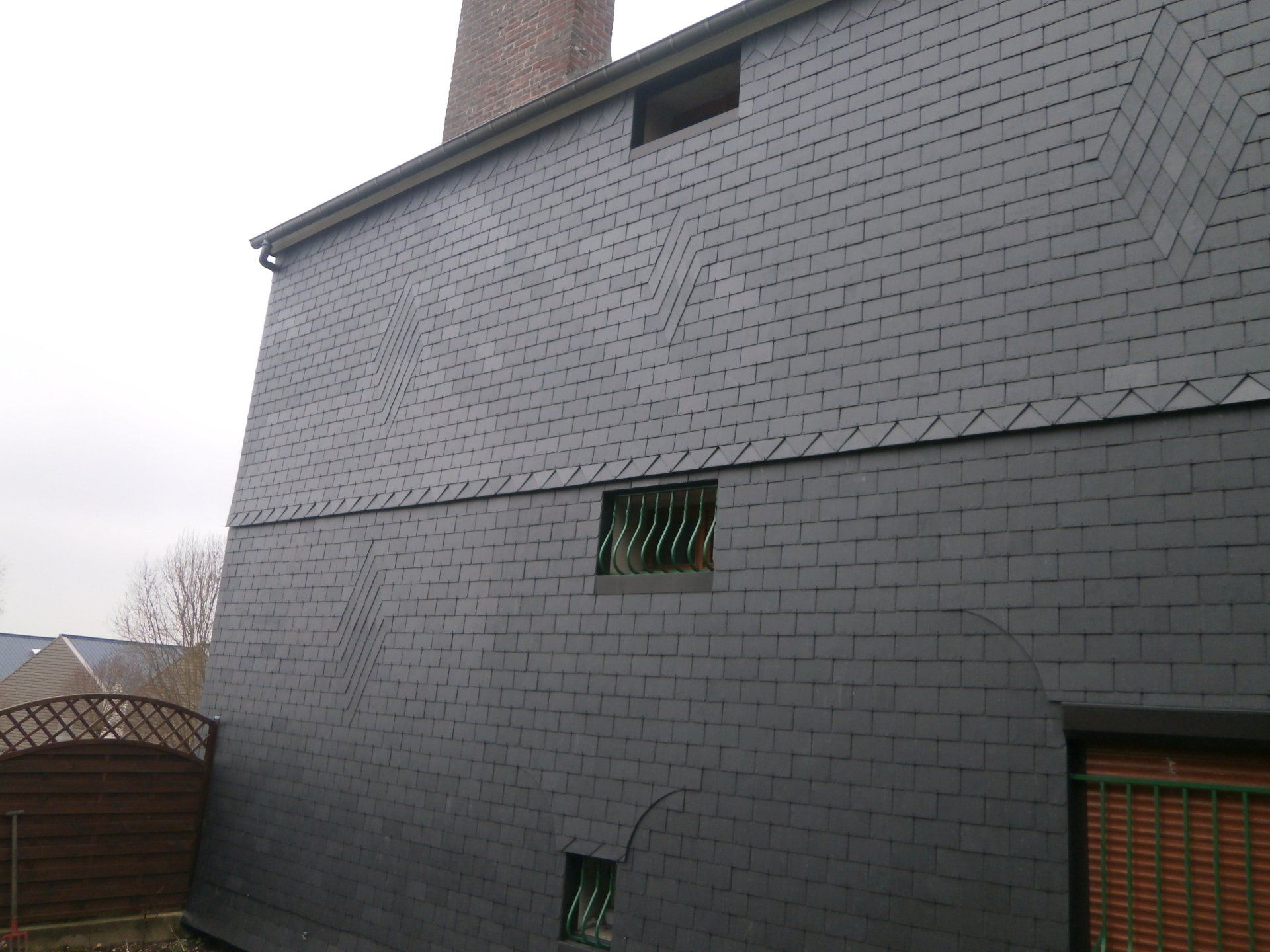 Façade ardoise