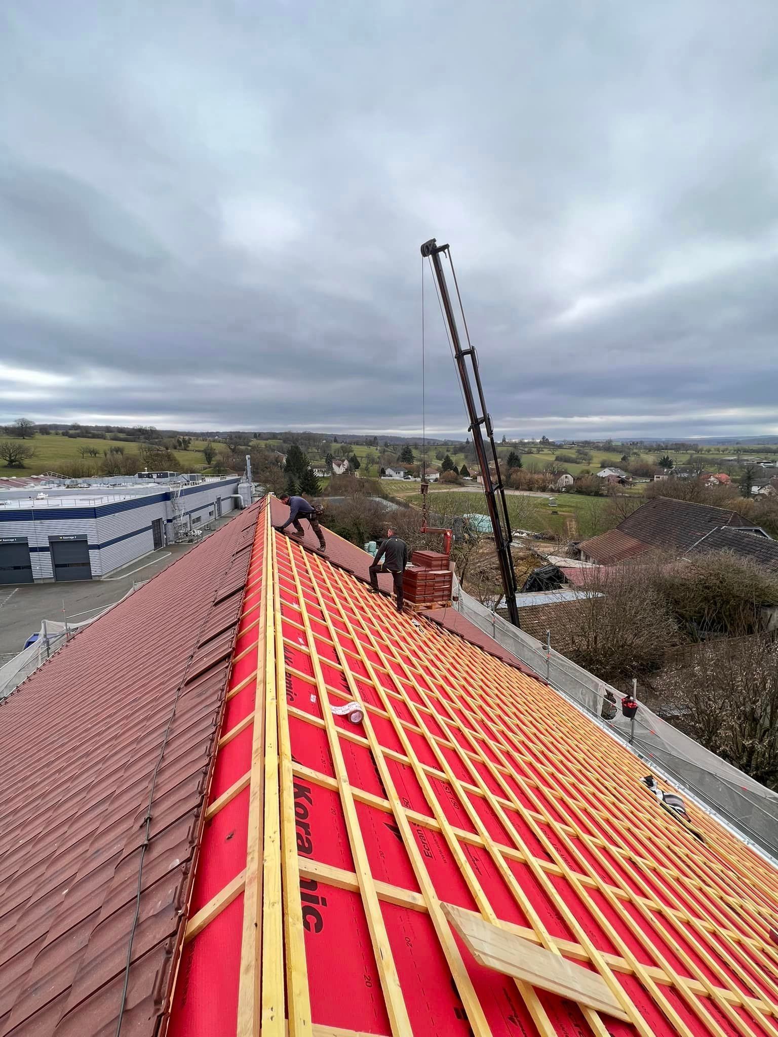 Isolation d'une toiture par l'extérieur