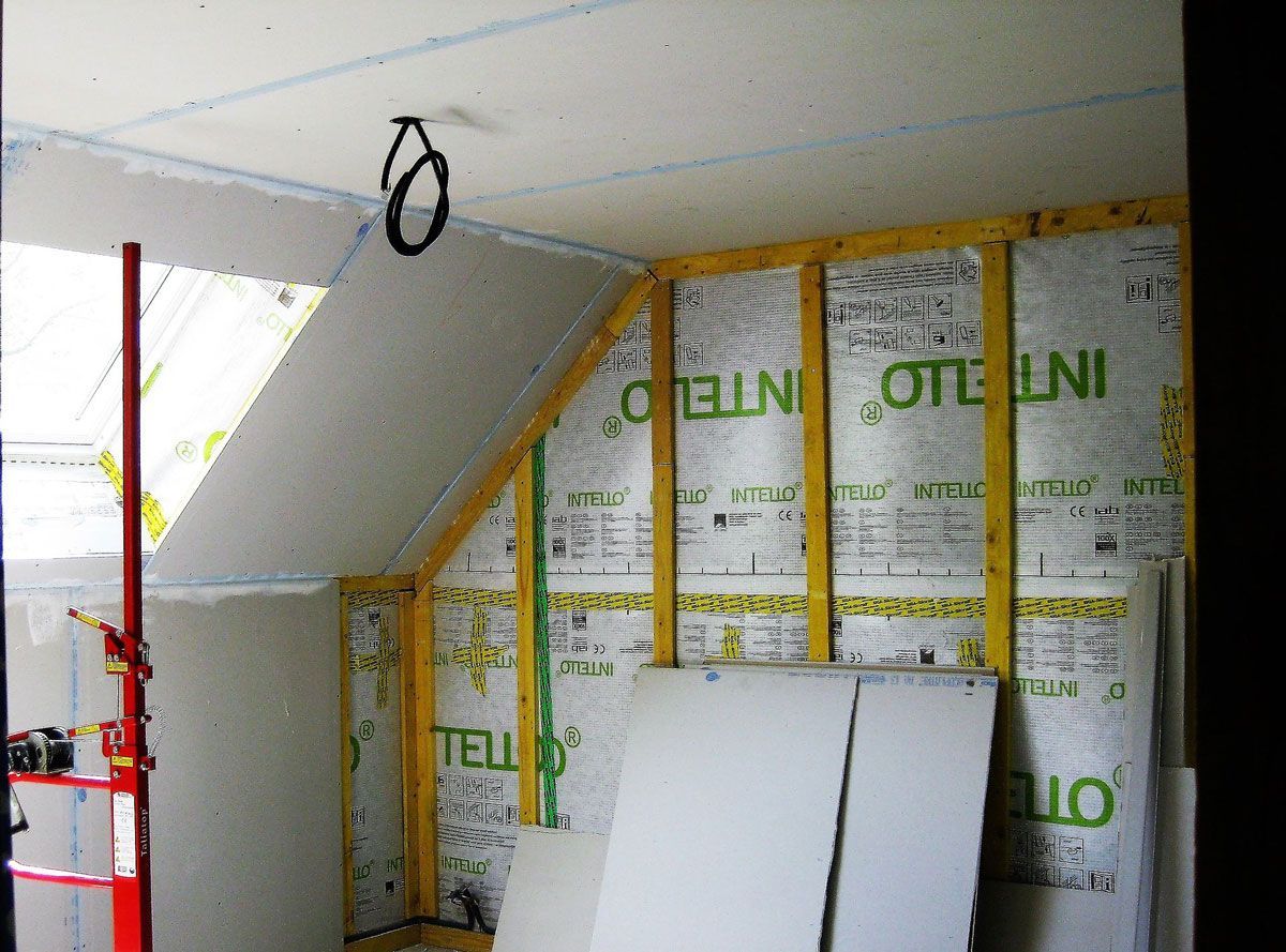 Combles couverts de placo