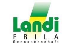 Ein grün-gelbes Logo für die Landi Frila Genossenschaft.