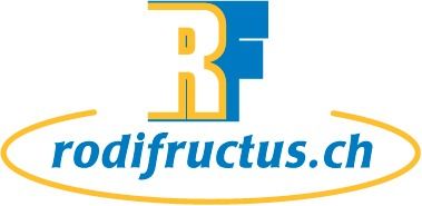 Ein blau-gelbes Logo für rodi fructus.ch